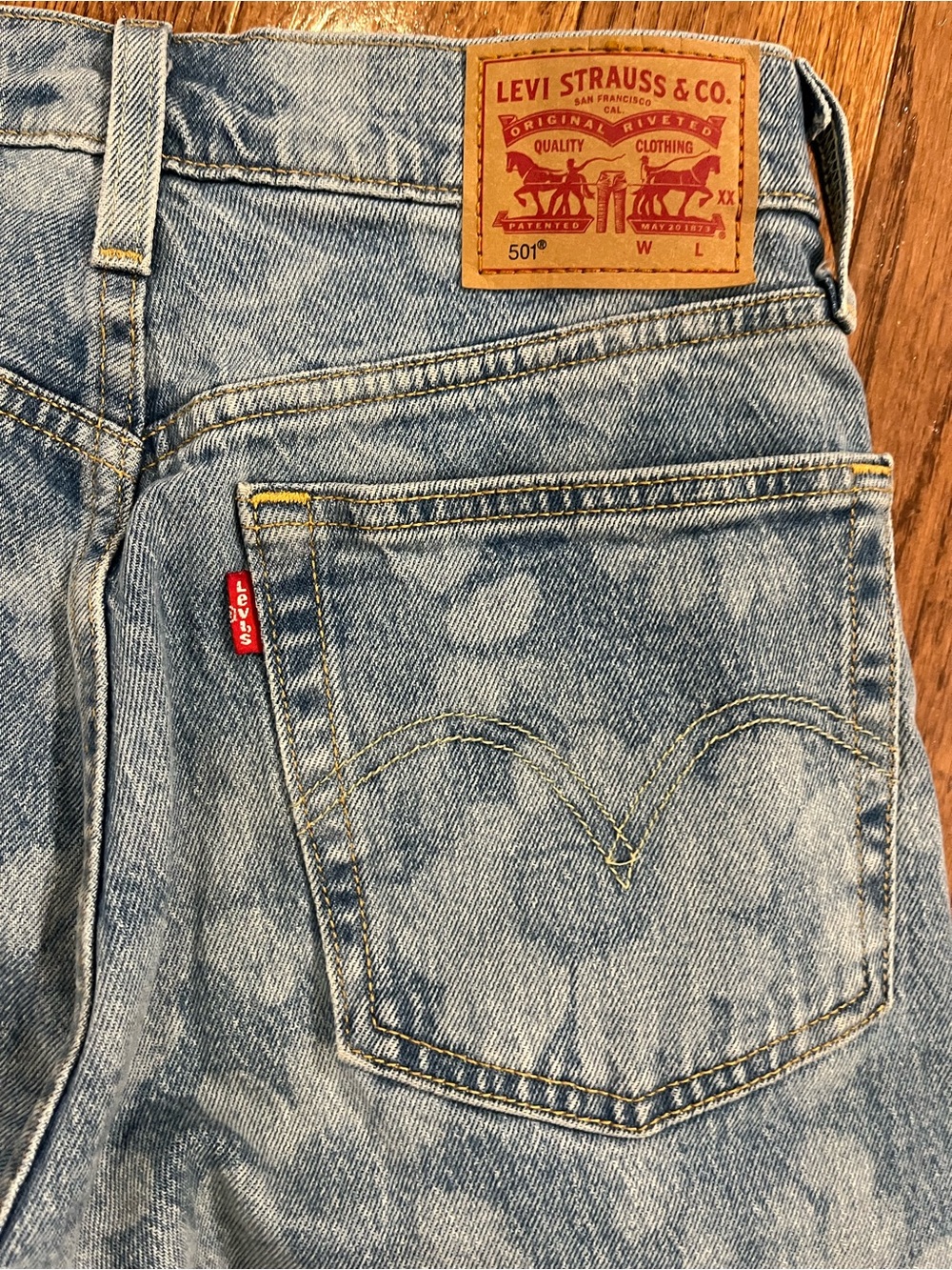 Levi's “Hazy Daisy” 501 Skinny Filiforme Limited Edition Jeans size 24 - Picture 4 of 10
